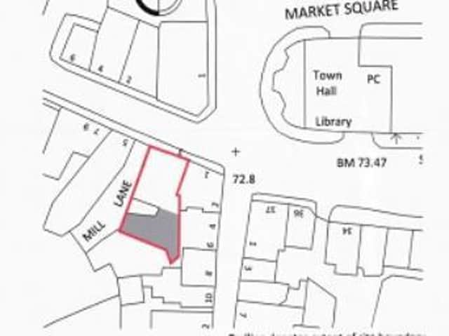 Dromore pilates site map: A site map of the proposed pilates studio in Dromore