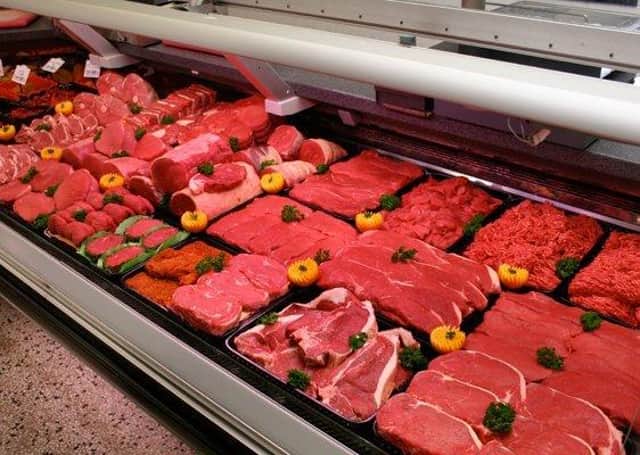 The meat counter at McCartney's, Moira