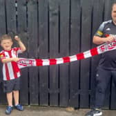 Young Caleb Toland and his father Richie are looking forward to returning to the Brandywell this Friday night.