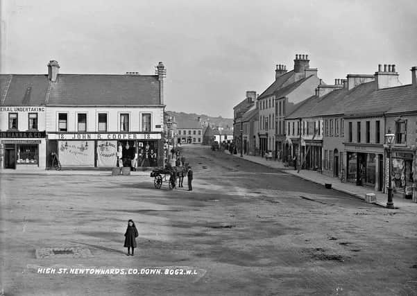 An old photograph showing High Street, Newtownards, Co Down. NLI Ref: L_ROY_08062. Picture: National Library of Ireland