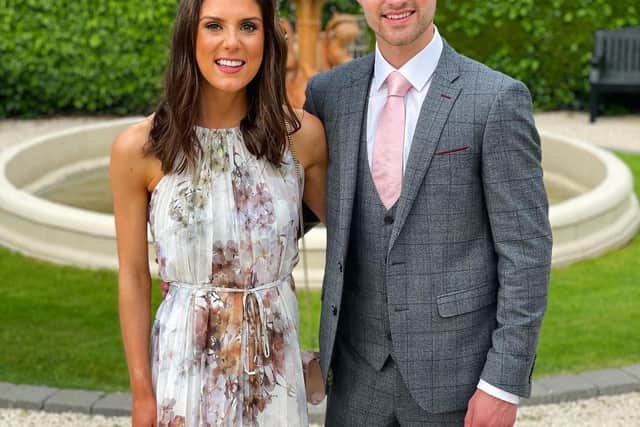 Chris McNeill pictured with his girlfriend Zara Thom
