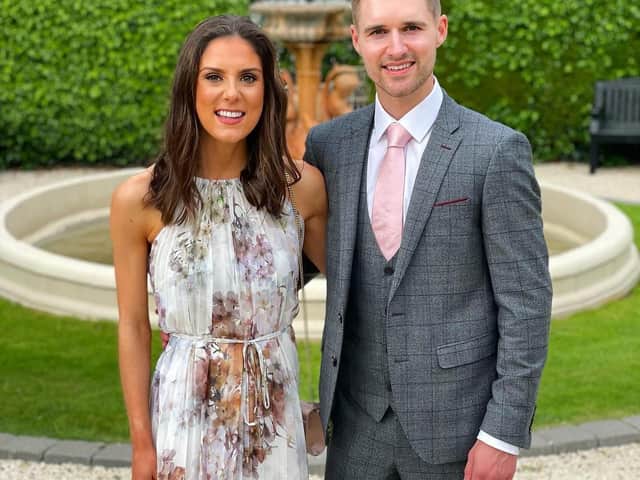 Chris McNeill pictured with his girlfriend Zara Thom