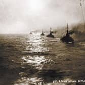 British Navy battleships during the Battle of Jutland 1916