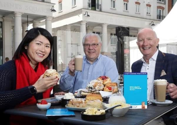 Chef Suzie Lee, Mike Johnson and Colin Neill on the hunt for Northern Ireland's best scones!