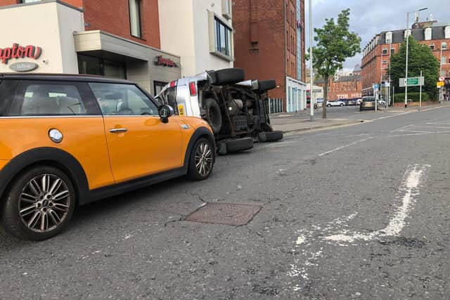 The collision took place on June 17. Pic by PSNI.