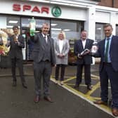 Environment Minister Edwin Poots launching the pilot scheme in Whitehead last October.