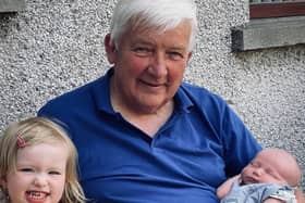 Alan Ross is pictured with his beautiful grandchildren, Bethany and Seth
