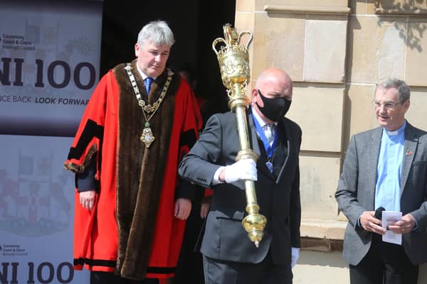 The Mayor of Causeway Coast and Glens Borough Council Councillor Richard Holmes pictured at the Armed Forces Day commemoration held on Monday, June 21
