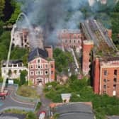 Firefighters battle blaze at Hilden Mill. Pic courtesy of Northern Ireland Fire and Rescue Service