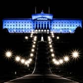 Stormont was illuminated to mark the centenary of the first meeting of the Northern Ireland Parliament. Photo by Bob McEvoy https://bobmcevoy.co.uk