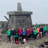 Staff who took part in the climb in aid of NSPCC's Childhood Day