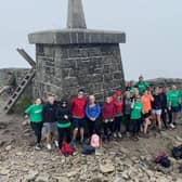Staff who took part in the climb of Slieve Donard in aid of the NSPCC