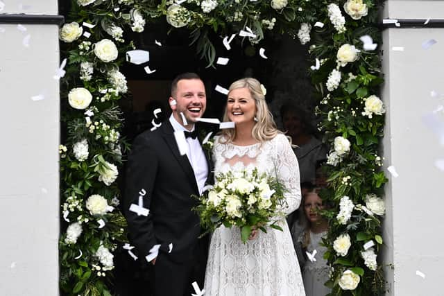 Happy couple Philip and Laura. 
Pic by Colm Lenaghan/Pacemaker