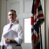 Sir Jeffrey Donaldson MP pictured in his office in Lisburn. Photo by Kelvin Boyes / Press Eye