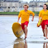 RNLI lifeguards in Portrush: Nick Doran (22) and Dearbhaile McNeill (18)
