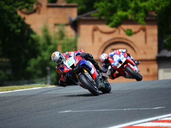 Honda Racing's Glenn Irwin finished sixth in Saturday's opening British Superbike race at Oulton Park.