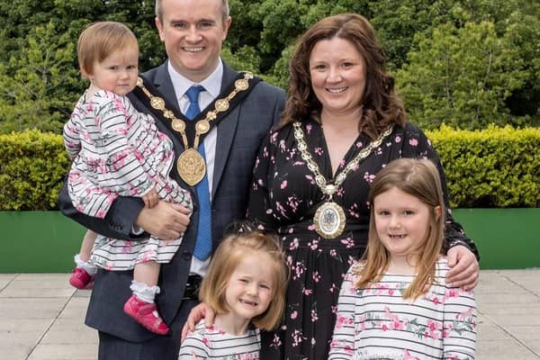 Mayor Stephen Martin opened Lisburn’s new School Uniform Bank (SUB) which is based at Trinity Methodist Church off the Knockmore Road