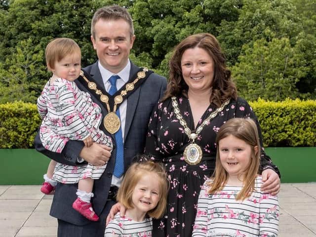 Mayor Stephen Martin opened Lisburn’s new School Uniform Bank (SUB) which is based at Trinity Methodist Church off the Knockmore Road