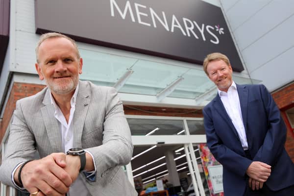 Stephen McCammon, MD of Menarys and Ken Rutherford, Executive Partner, DWF in Northern Ireland