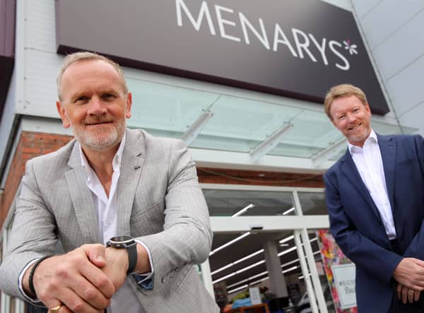 Stephen McCammon, MD of Menarys and Ken Rutherford, Executive Partner, DWF in Northern Ireland
