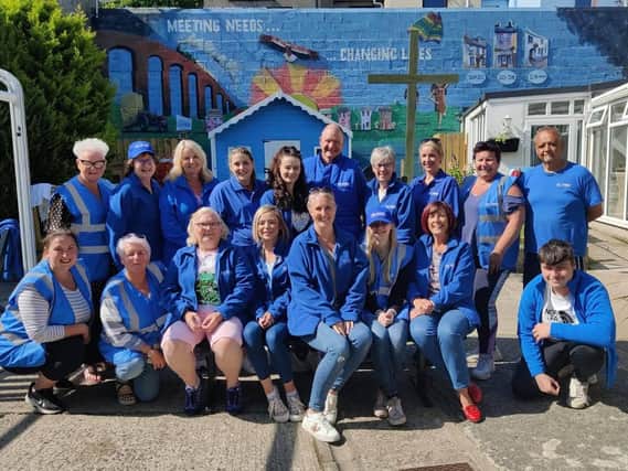 The team at Via Wings, pictured, are walking to raise awareness and funds for mental health problems. The money will go towards a Wellbeing Centre equipped for helping people with ill-mental health