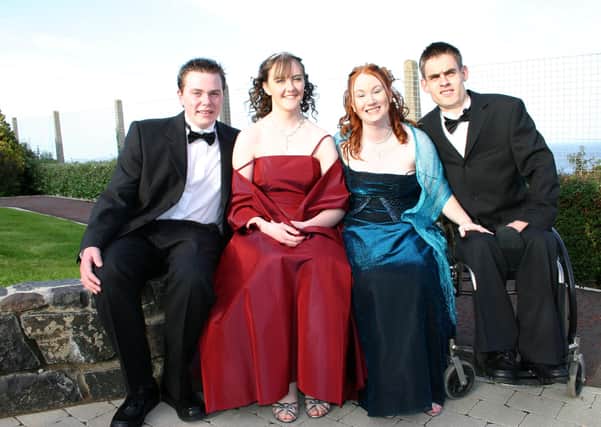 Paul McLister pictured with his girlfriend Beth and friends just before leaving for Cross and Passion Formal.BM42-078JC