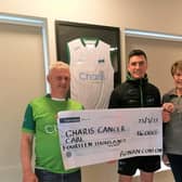 Ronan Conlon (centre) with his parents Bernie and Kieran Conlon.