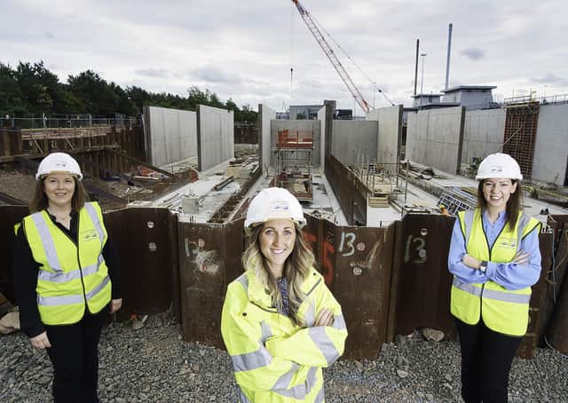 Rita, Eimear and Roisin on site