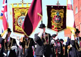 The Apprentice Boys on parade in Belfast in 2019, before Covid struck