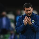 Linfield manager David Healy following Tuesday's Champions League exit. Pic by Pacemaker.