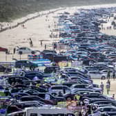 Hundreds of cars full of holidaymakers flocked to Portstewart to enjoy the sun on Friday