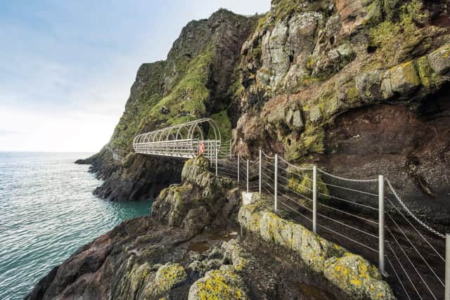 The cliff walk at The Gobbins.