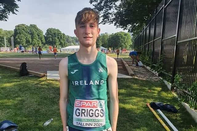 Mid Ulster athlete NIck Griggs from Newmills won the European U20 3000m in Estonia.