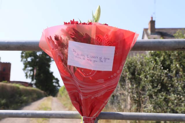 Press Eye - Belfast - 20th July 2021

13-year-old boy dies after an incident near the Canal Court area of Scarva, Co. Down.  PSNI officers were called to the area around 3.30pm on Monday.

Flowers left near the scene. 


Picture by Jonathan Porter/PressEye