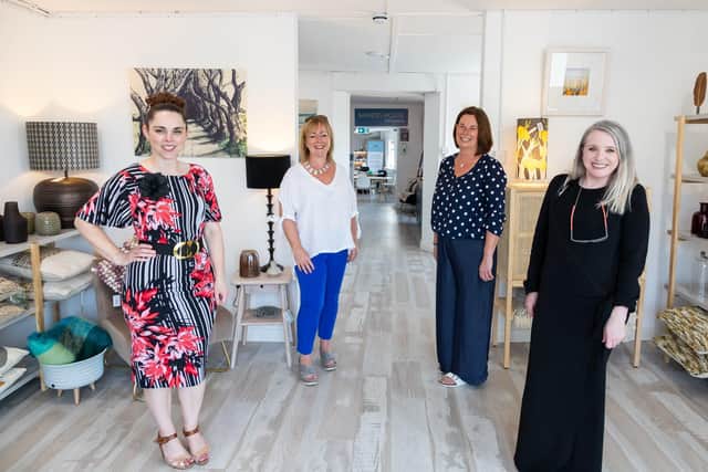 Leeanne Irwin, Business Manager at The Designerie, Jackie Smyth, Career Development Consultant at Ulster University, Jayne Taggart, Chief Executive at Enterprise Causeway and Louise O'Boyle Acting Head of School at Belfast School of Art at Ulster University