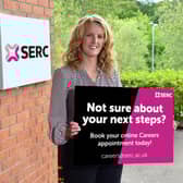Lisburn. Careers Advisors, Carmel McManus and Orla Flood