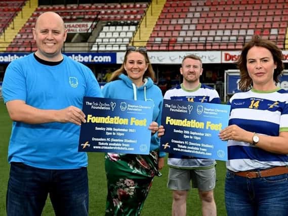 Gavin Clements, Cate Conway, Paddy Barnes, and Niamh Donohoe launch Foundation Fest.