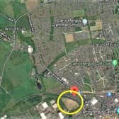 The ringed area will be filled with new homes under the plans