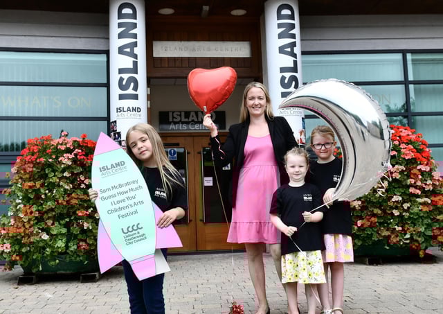 Councillor Sharon Skillen helps to launch this year's Island Arts Centre Children's Festival
