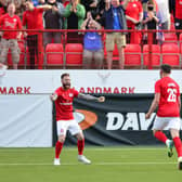 Larne defeated AGF Aarhus to reach the third qualifying round of the UEFA Europa Conference League.  Picture By: Arthur Allison/Pacemaker Press.