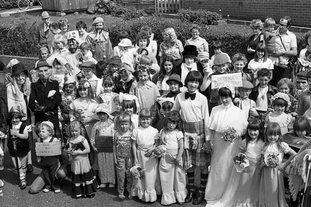 A fancy dress parade was the highlight of the day on the Ferndale Estate. Picture: Bob Hamilton and Randall Mulligan/News Letter archives