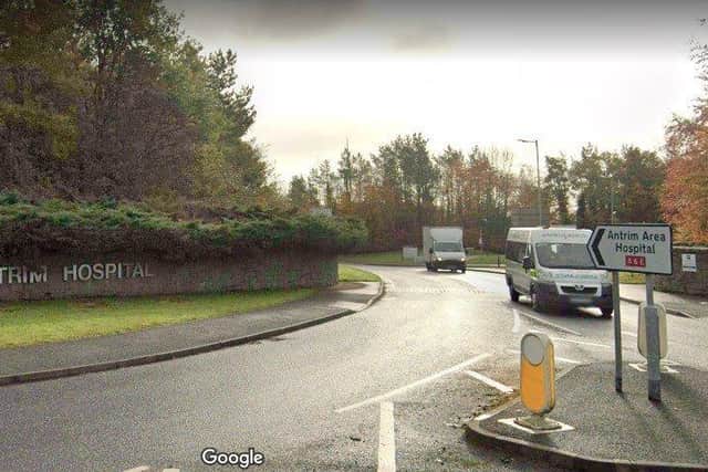 The entrance to Antrim Area Hospital.  Picture: Google.