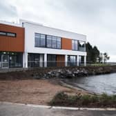 The Gateway Centre at Antrim's lough shore.