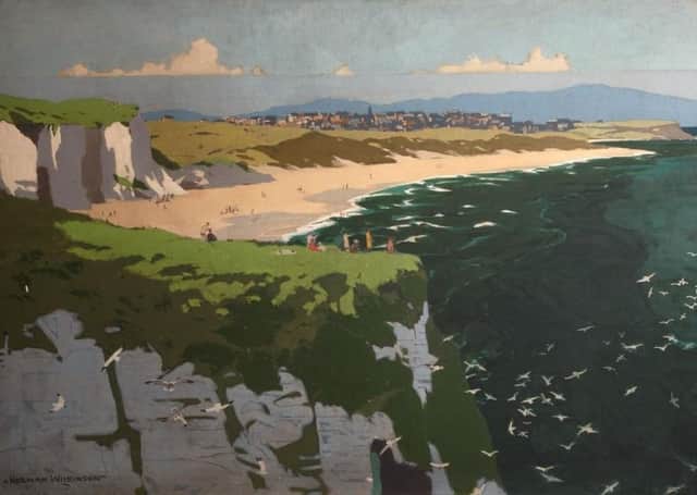 Whiterocks by Norman Wilkinson © Causeway Coast and Glens Borough Council, is one of the artworks featured in the Causeway Collection 100 exhibition  at Flowerfield Arts Centre in Portstewart