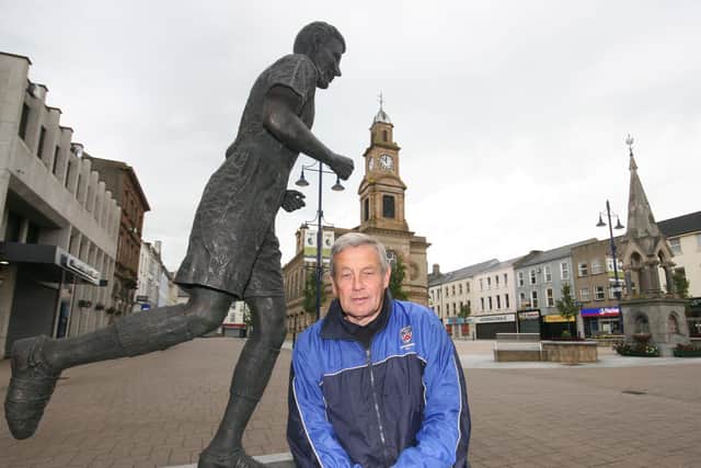 Victor Hunter, former player, coach, manager and Honorary Vice President of Coleraine FC, who passed away on Saturday at the age of 84