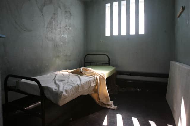 An IRA cell in H Block No. 4 of the Maze site near Lisburn, where ten IRA Hunger strikers, led by Bobby Sands, died in 1981. Photo: Niall Carson/PA Wire