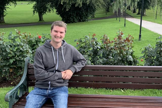 Alliance Councillor Peter Lavery who is calling for a 'Chatty Bench' in Lurgan Park.