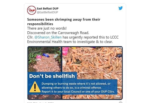The Tweet by @EastBelfastDUP
