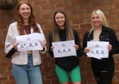 Louise Magee, Emma Milligan and Jodie Baird.
