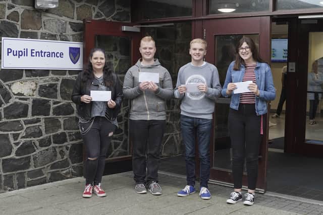 Abby Turbitt, Scott Meekin, Adam Hamilton and Sarah Halligan ( all achieving high levels of success in Year 13 AS Levels).